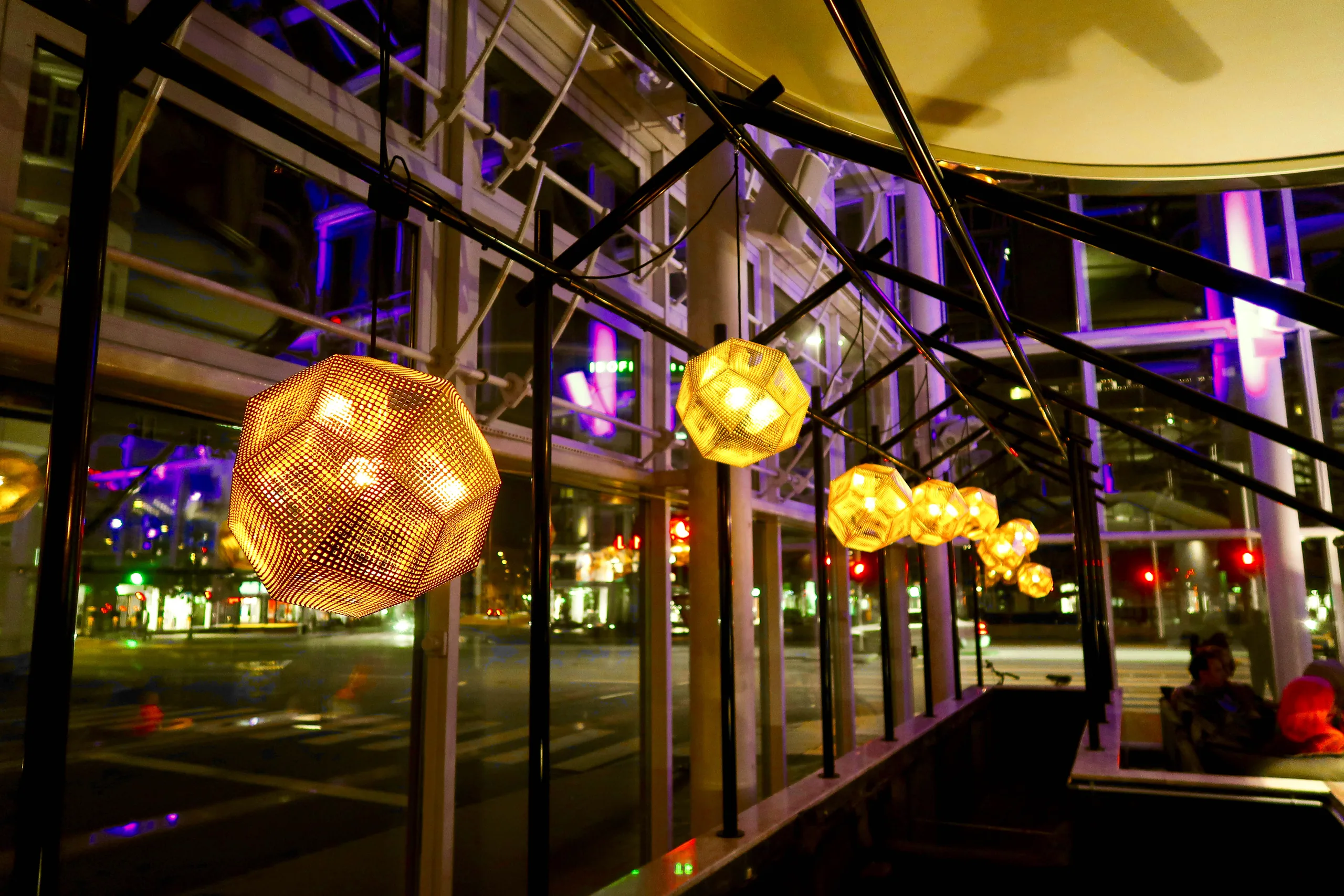 Scandic Triangeln, upplyst hotellinteriör
